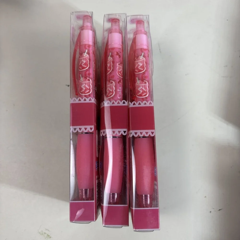 Smens Gel Black Ink Pens Bubble Gum Cotton Candy Cherry Cola Scented 3 Pack of 4